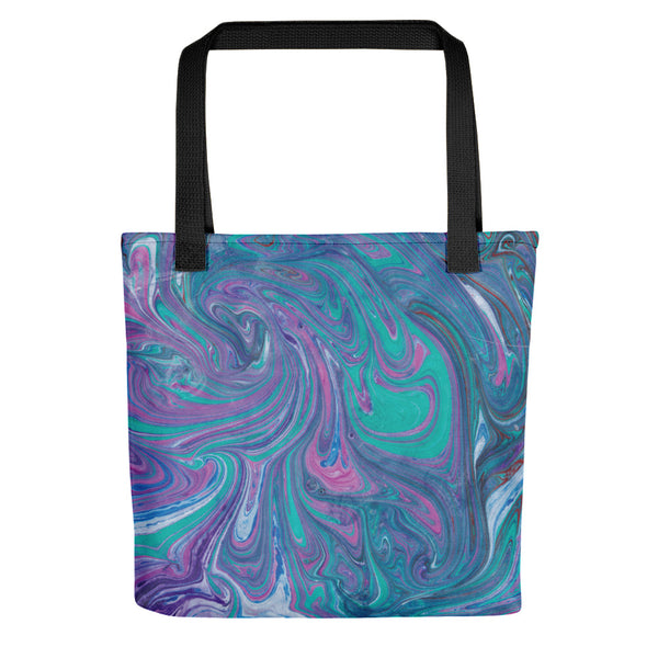 Turquoise Swirl Tote bag