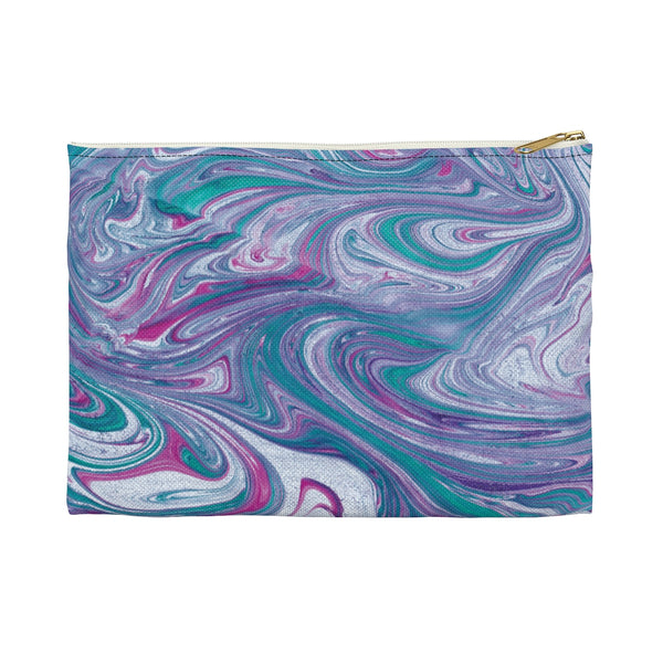 Turquoise Wave Accessory Pouch