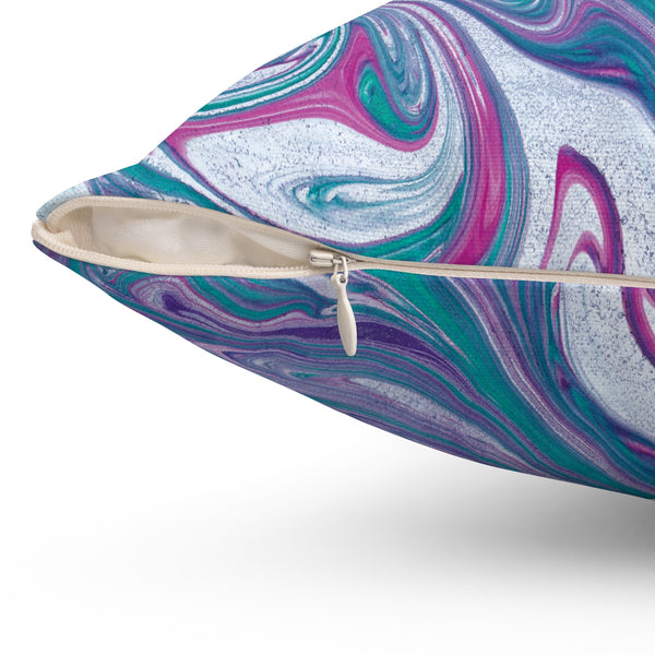 Turquoise Wave Pillow
