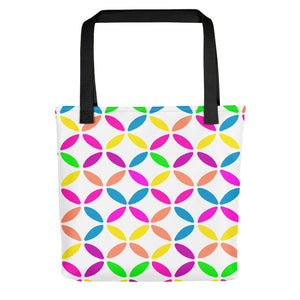 Geo Circles White Tote bag