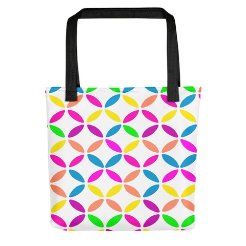 Geo Circles White Tote bag